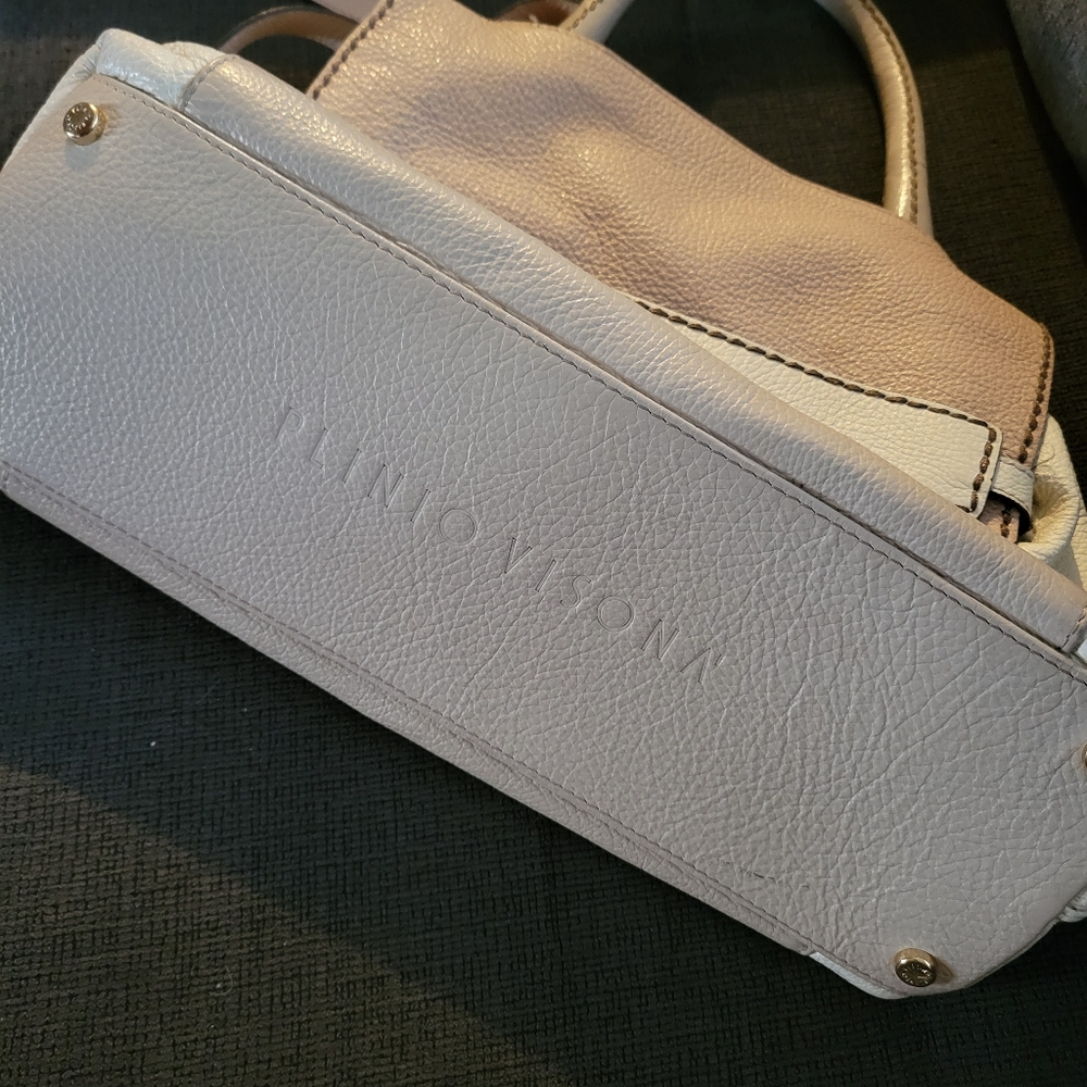 Plinio Visona Italian Leather Handbag - Picture 2 of 9